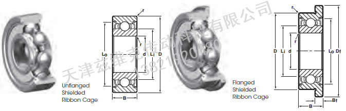 NHBB SSL-1680W06 深溝球軸承圖紙