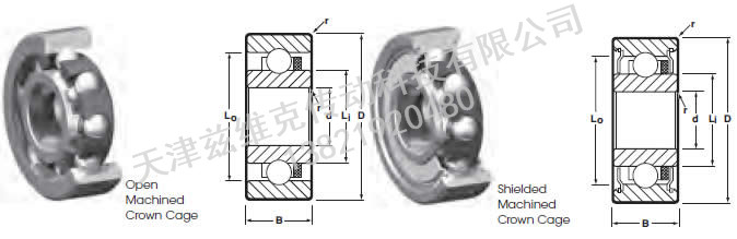 NHBB SSRI-1038XZZSD518 向心軸承圖紙