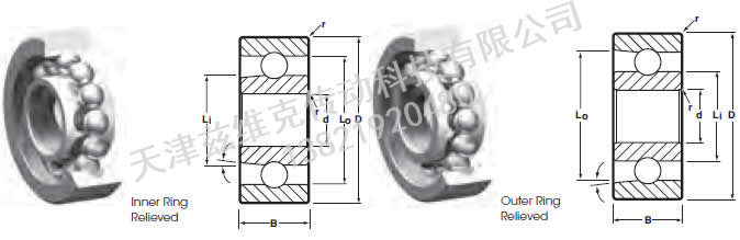 NHBB SSMER-3SD509F 角接觸球軸承圖紙