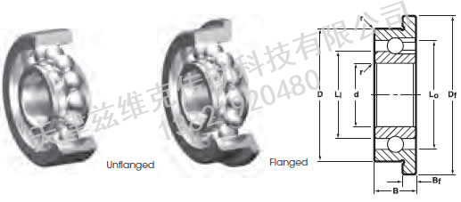NHBB SSRI-518F 深溝球軸承圖紙