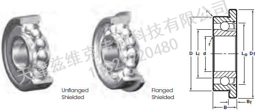 NHBB SSR-3ZZF 深溝球軸承圖紙