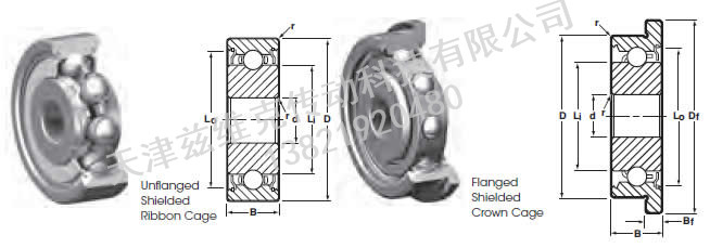 NHBB SSRI-5ZA91 深溝球軸承圖紙